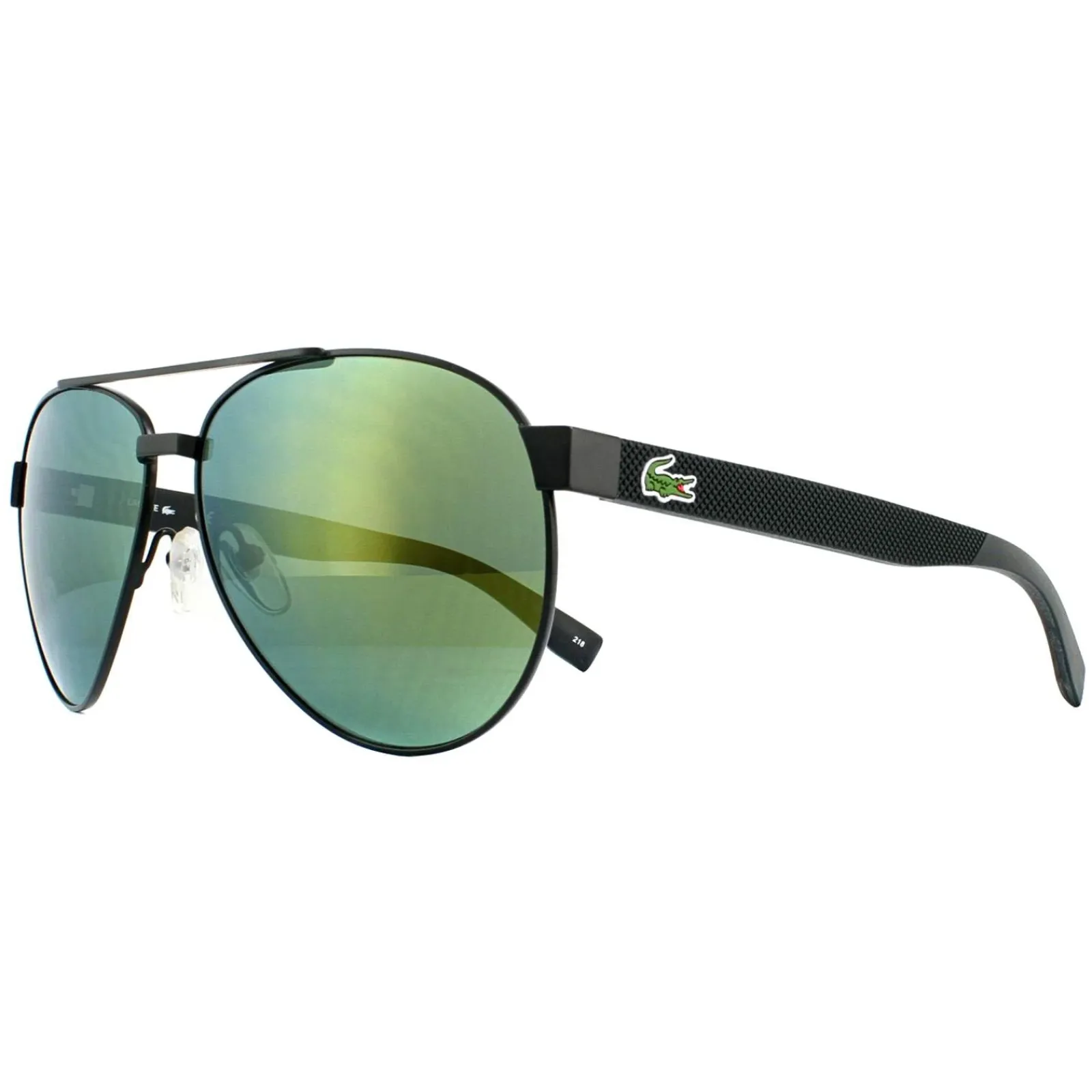 Lacoste Aviator|Aviator^Sunglasses L185S 315 Matte Green Green Mirror