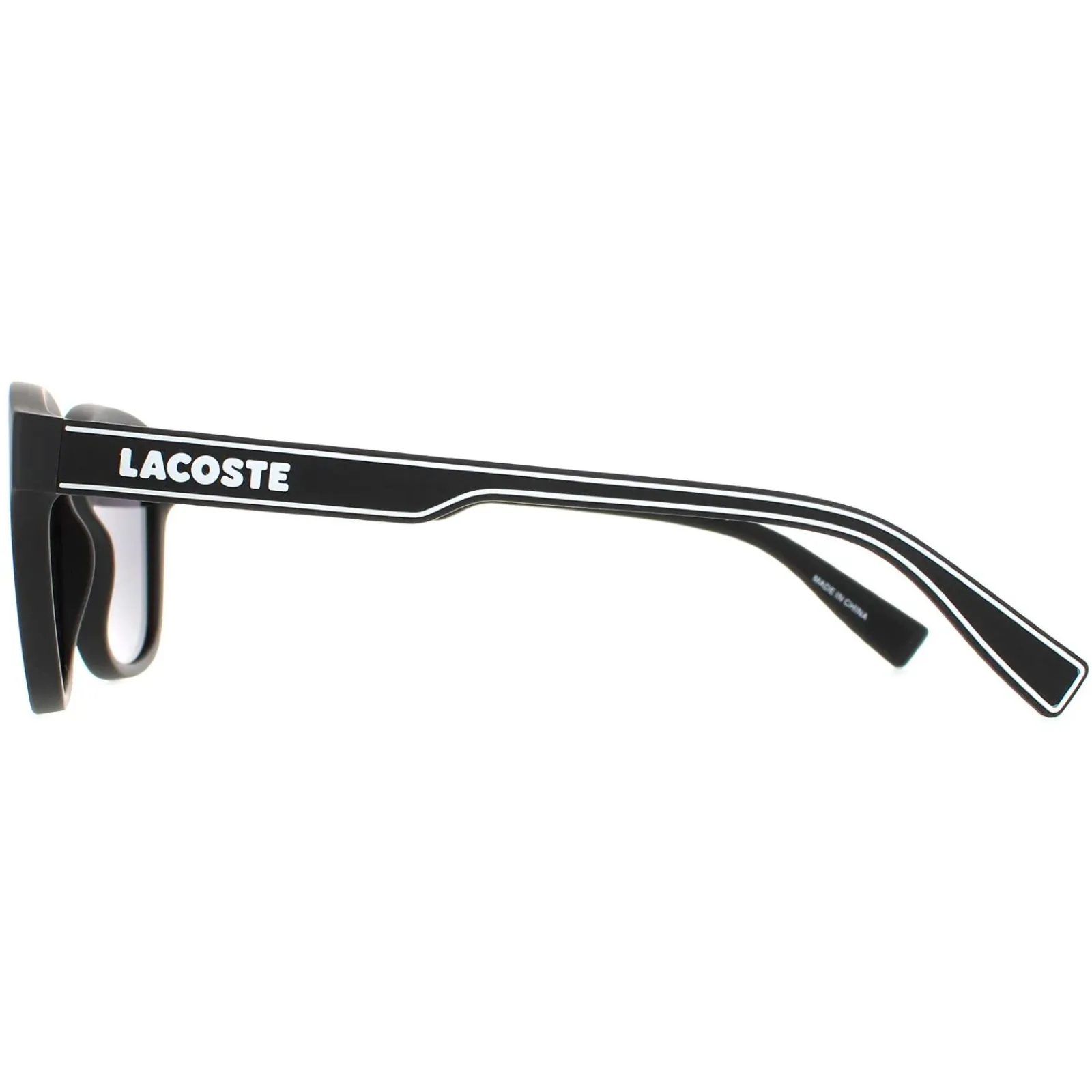 Lacoste Rectangle^Sunglasses L966S 002 Matte Black Grey