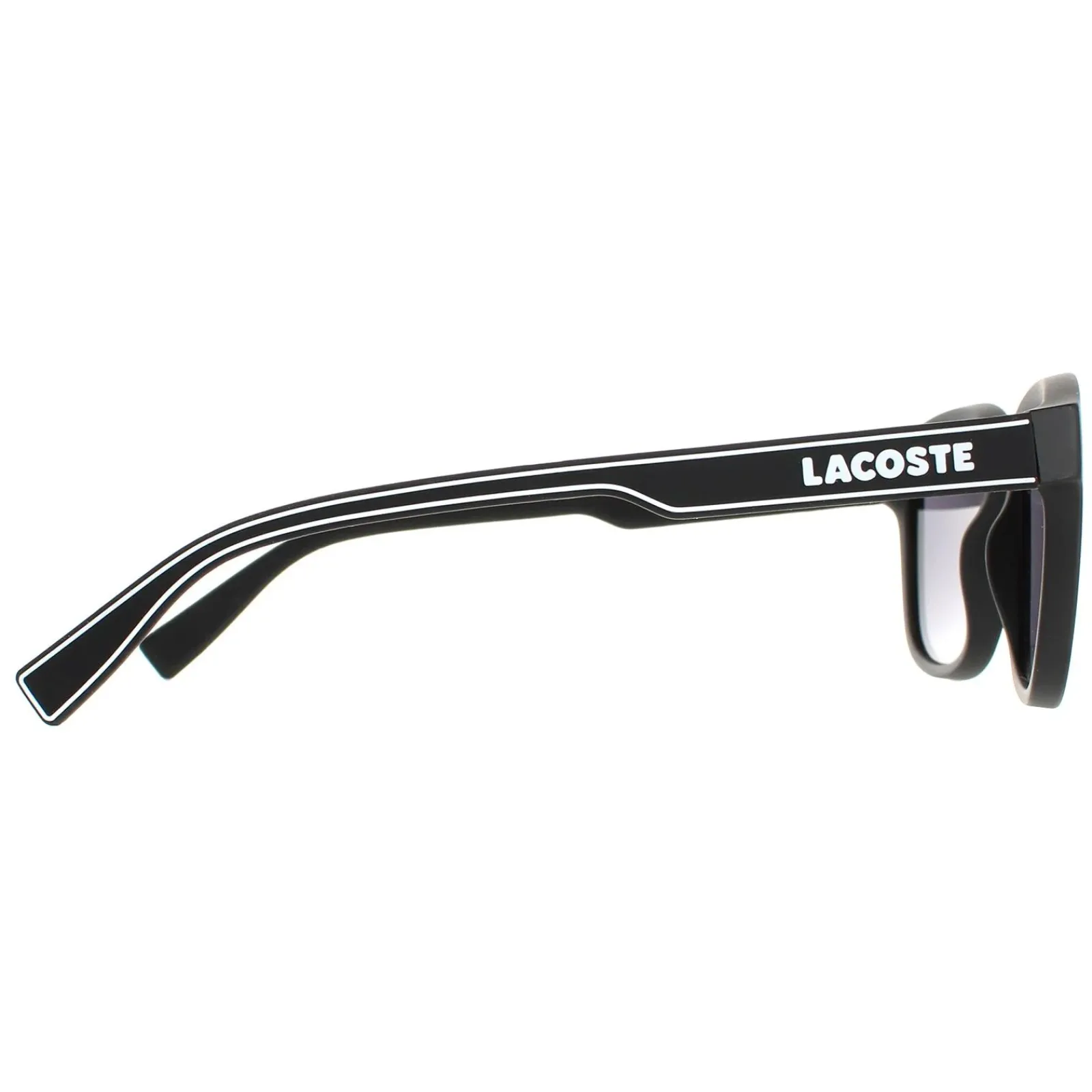 Lacoste Rectangle^Sunglasses L966S 002 Matte Black Grey