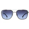 Lacoste Rectangle^Sunglasses L245S 040 Matte Silver Havana Blue Gradient