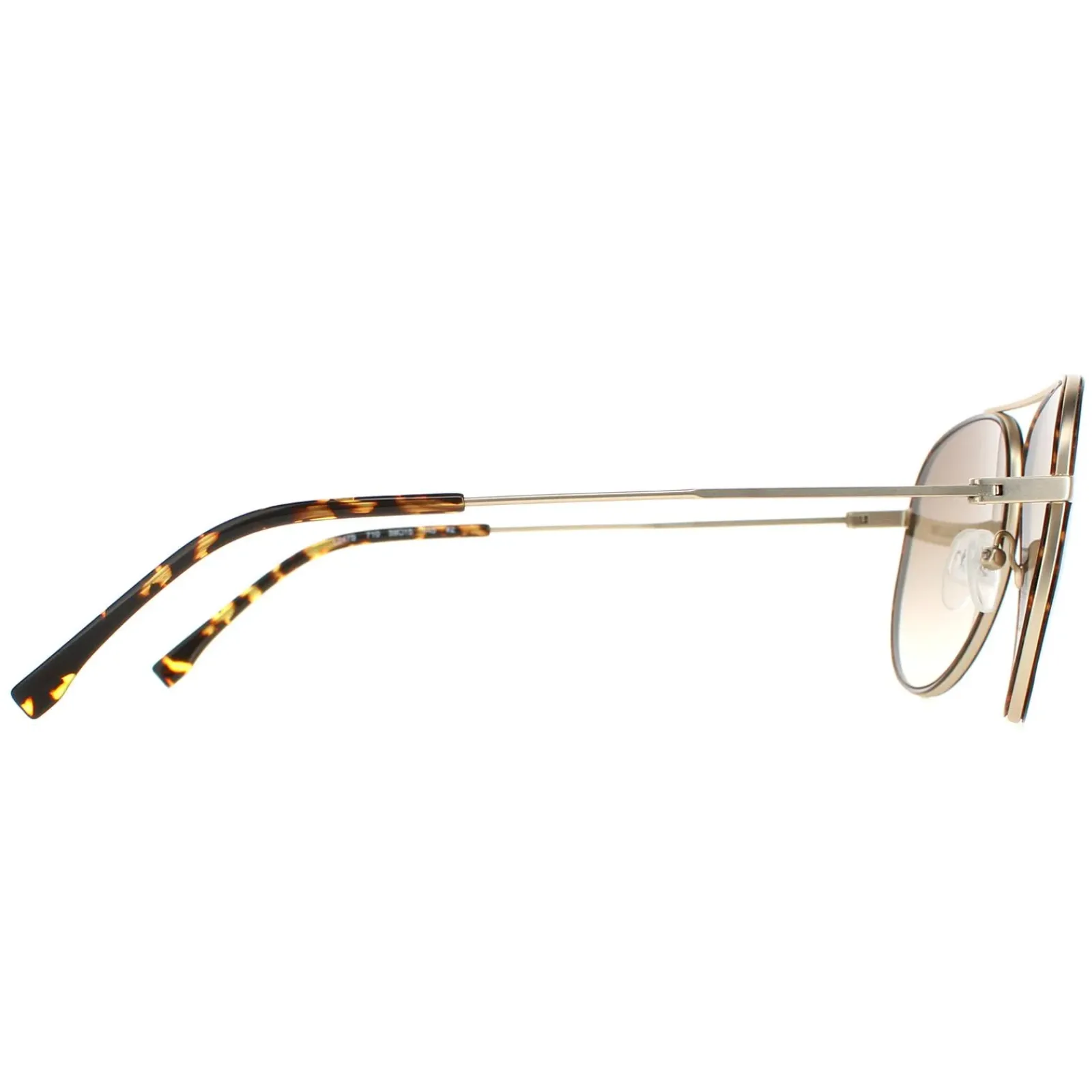 Lacoste Aviator^Sunglasses L247S 710 Matte Gold Brown Gradient