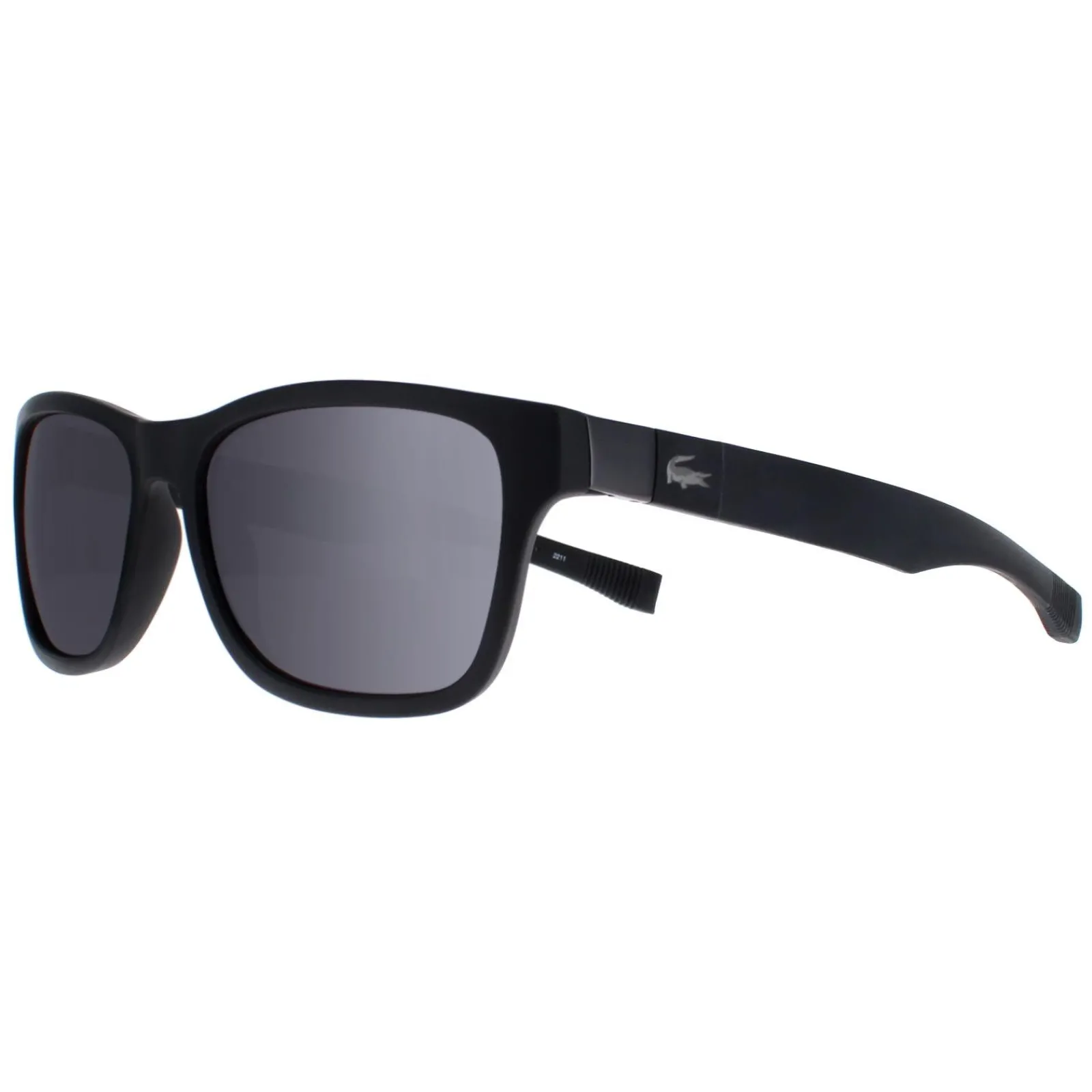 Lacoste Square|Square^Sunglasses L737S 002 Satin Black Grey Blue