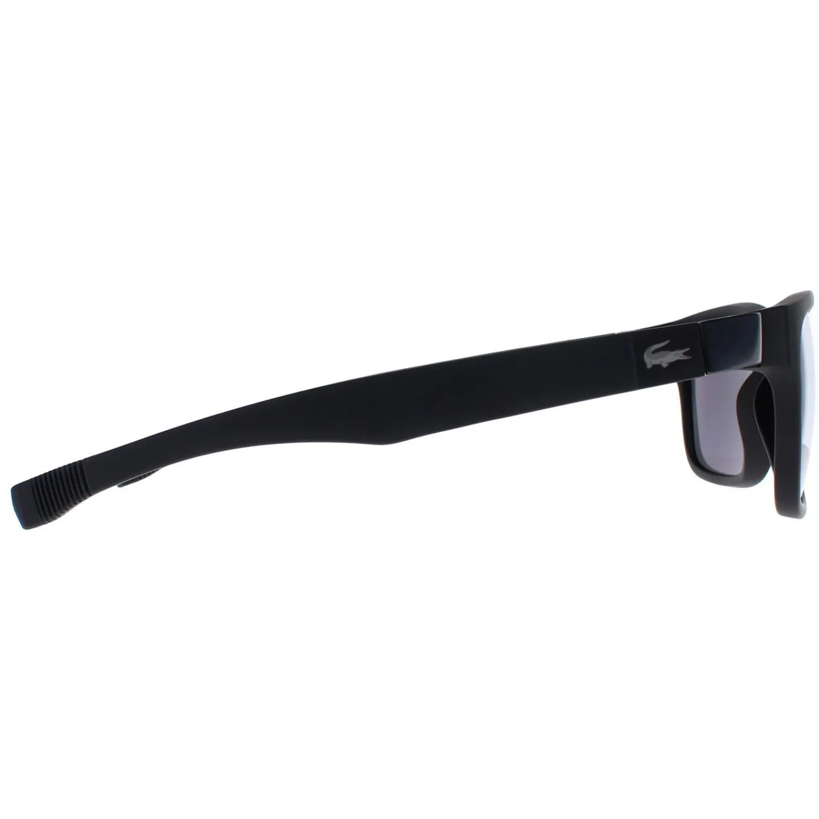 Lacoste Square|Square^Sunglasses L737S 002 Satin Black Grey Blue