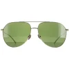 Lacoste Aviator|Aviator^Sunglasses L209S 714 Shiny Gold Green