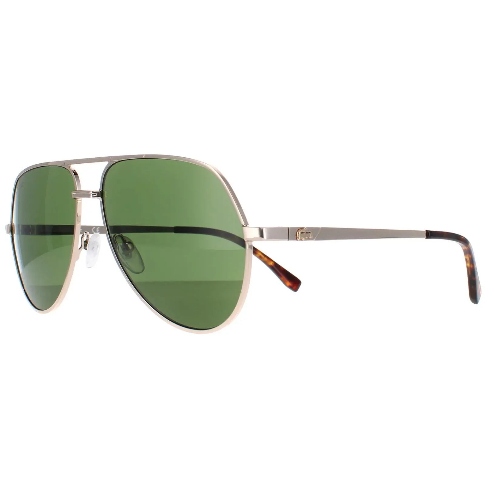 Lacoste Aviator|Aviator^Sunglasses L250SE 710 Gold Solid Green