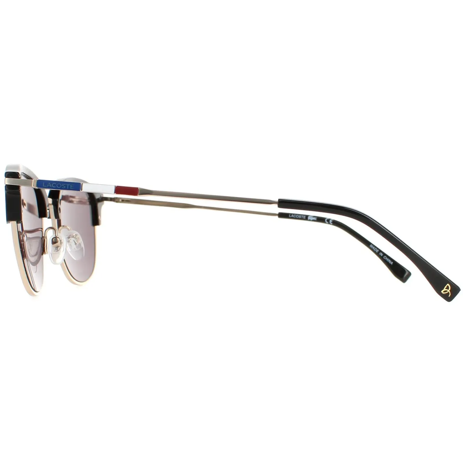 Lacoste Round^Sunglasses L106SND 714 Gold Grey