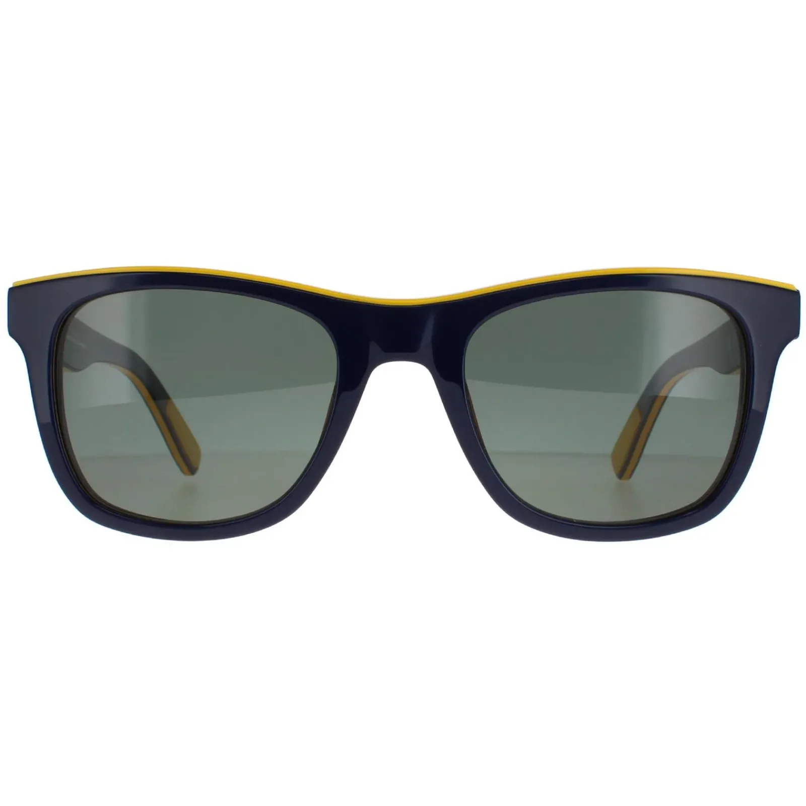 Lacoste Square^Sunglasses L781SP 414 Blue Yellow Blue Grey Green Polarized