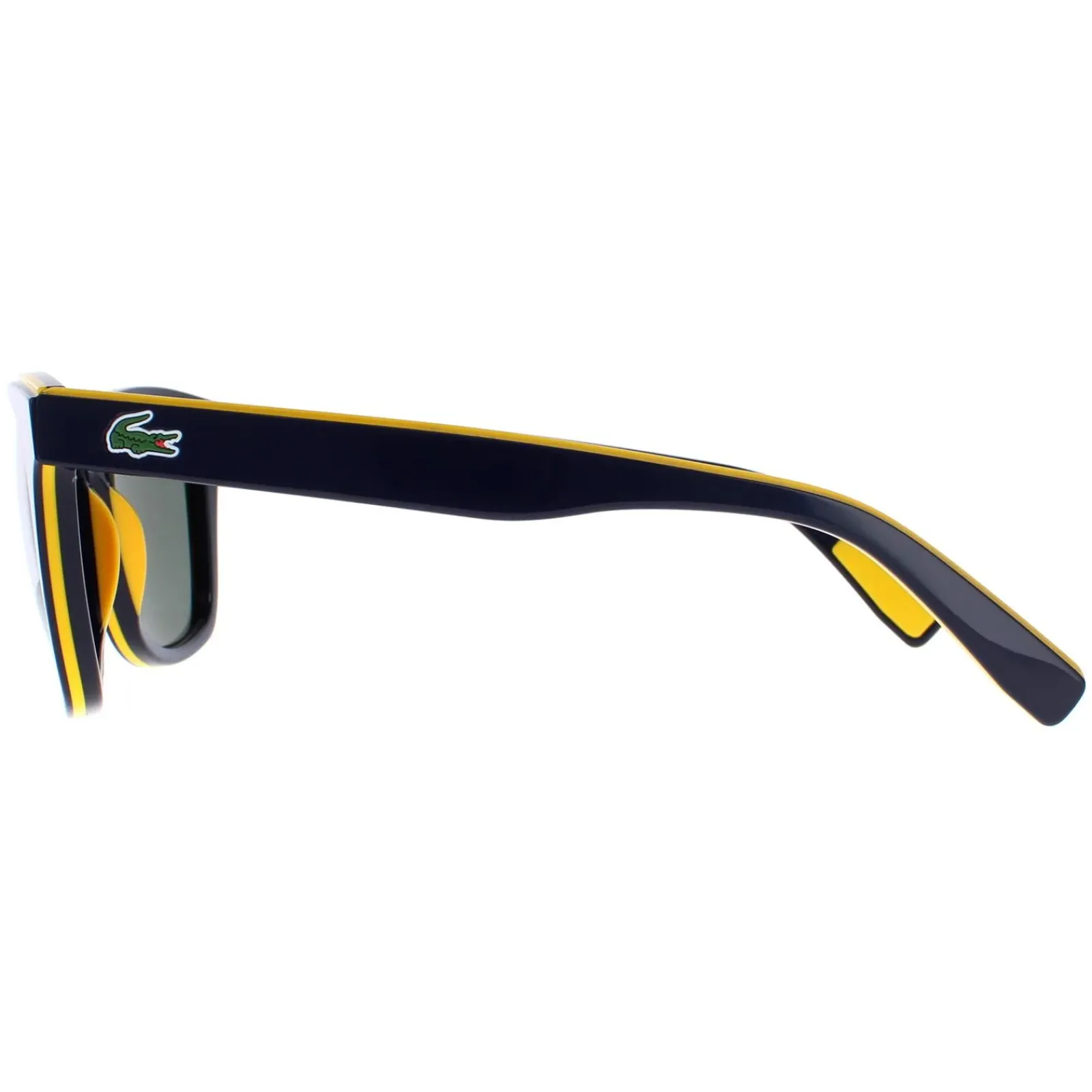 Lacoste Square^Sunglasses L781SP 414 Blue Yellow Blue Grey Green Polarized