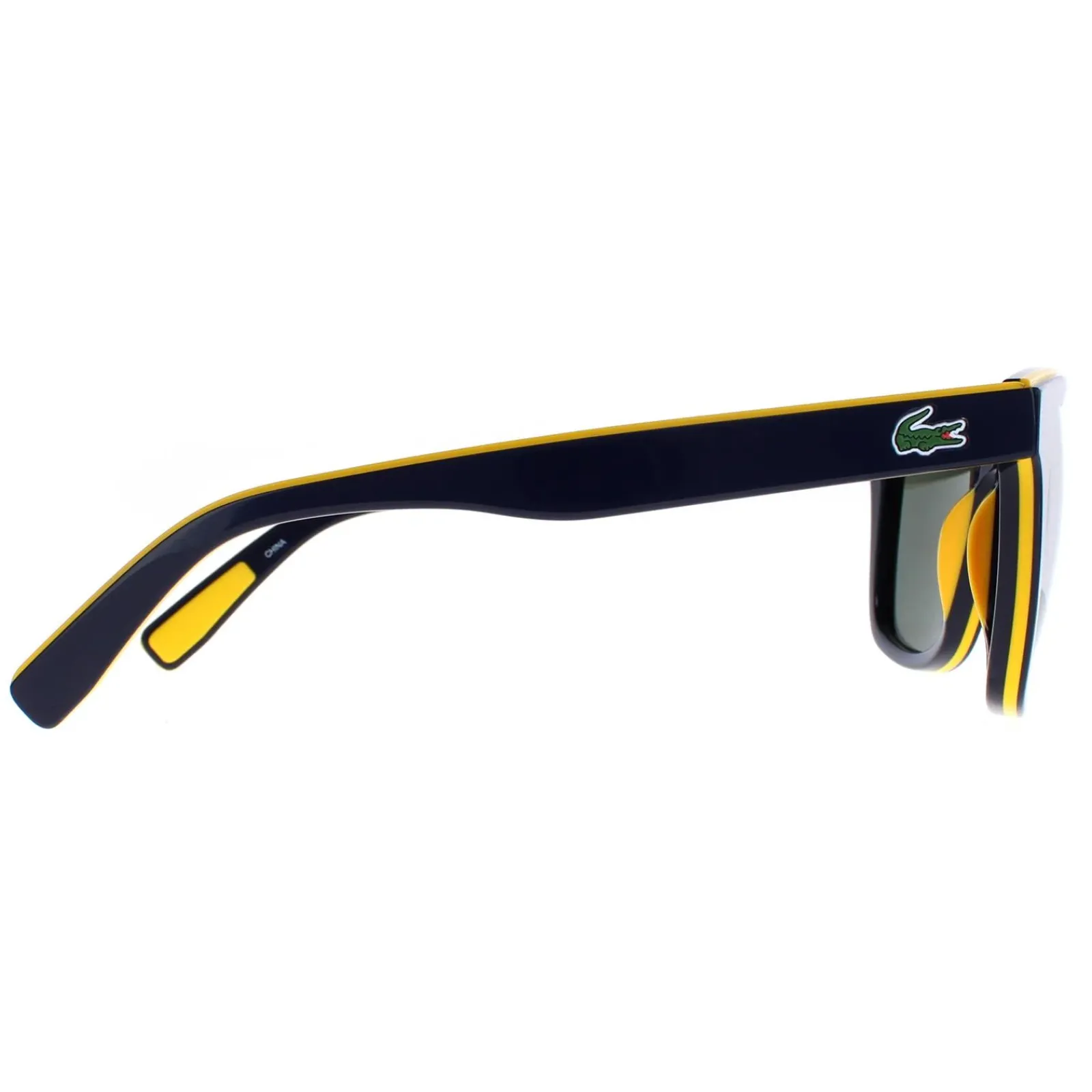 Lacoste Square^Sunglasses L781SP 414 Blue Yellow Blue Grey Green Polarized