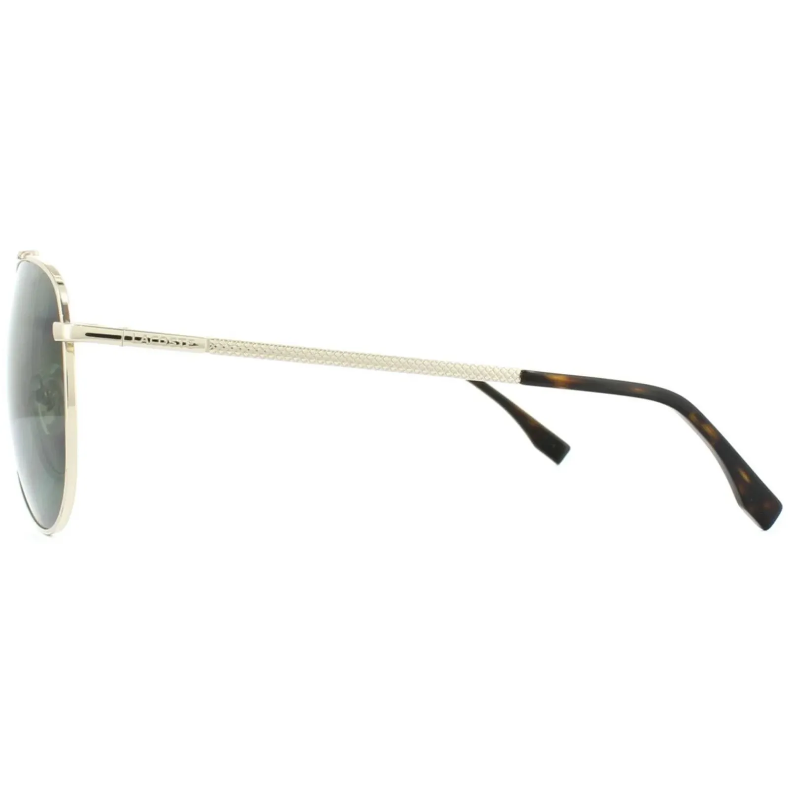 Lacoste Polarised|Aviator^Sunglasses L177SP 714 Gold Dark Green Polarized