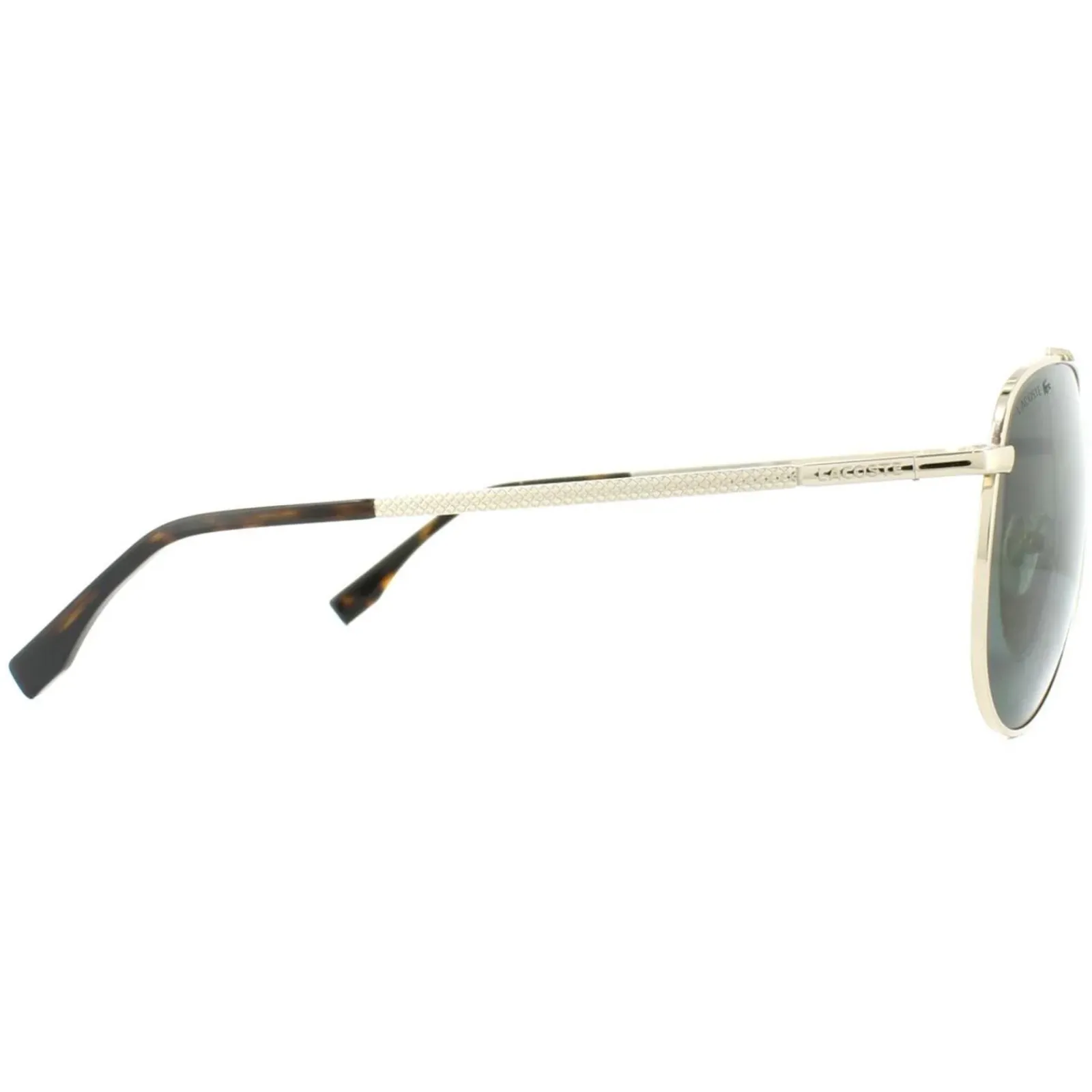 Lacoste Polarised|Aviator^Sunglasses L177SP 714 Gold Dark Green Polarized