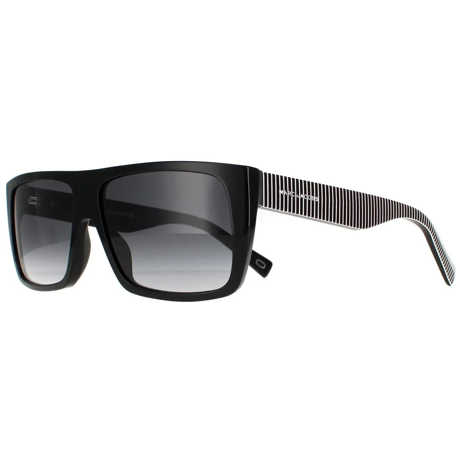 Marc Jacobs Rectangle^Sunglasses Icon 096/S 807 9O Black Dark Grey Gradient