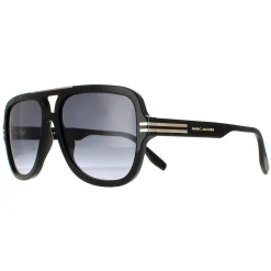 Marc Jacobs Aviator^Sunglasses MARC 637/S 807 9O Black Dark Grey Gradient