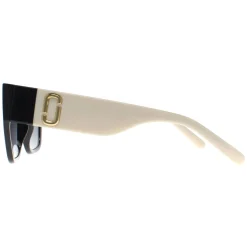 Marc Jacobs Square^Sunglasses MARC 646/S 80S 9O Black White Dark Grey Gradien