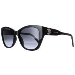 Marc Jacobs Cat-Eye^Sunglasses MARC 732/S 807 9O Shiny Black Dark Grey Gradien