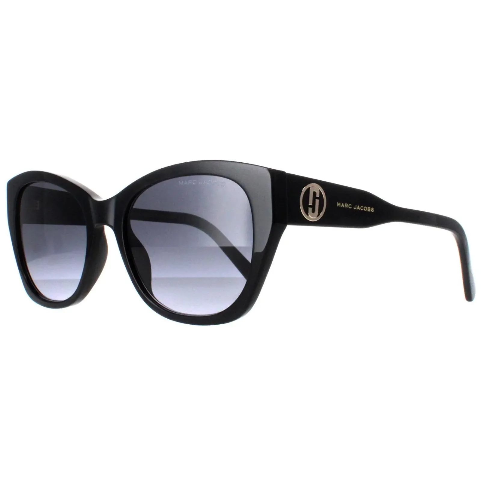Marc Jacobs Cat-Eye^Sunglasses MARC 732/S 807 9O Shiny Black Dark Grey Gradien