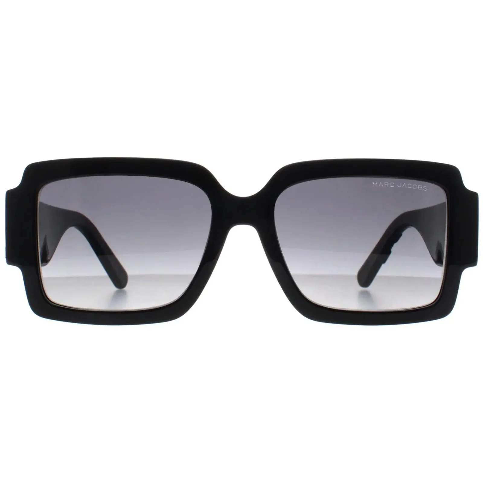 Marc Jacobs Rectangle^Sunglasses MARC 693/S 08A/9O Shiny Black Dark Grey Gradien