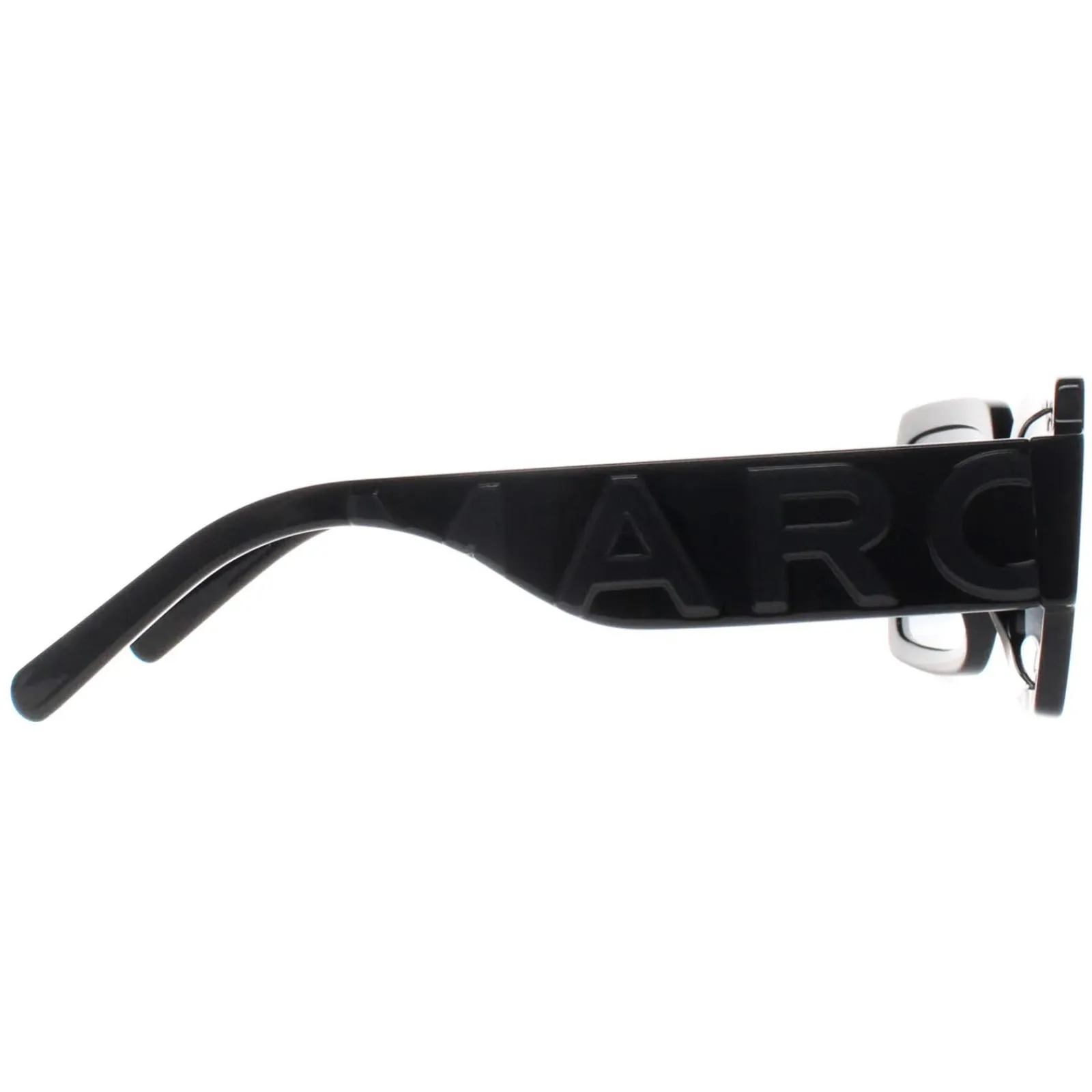 Marc Jacobs Rectangle^Sunglasses MARC 693/S 08A/9O Shiny Black Dark Grey Gradien