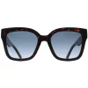 Marc Jacobs Square^Sunglasses MARC 658/S 086 08 Shiny Dark Havana Blue Gradie