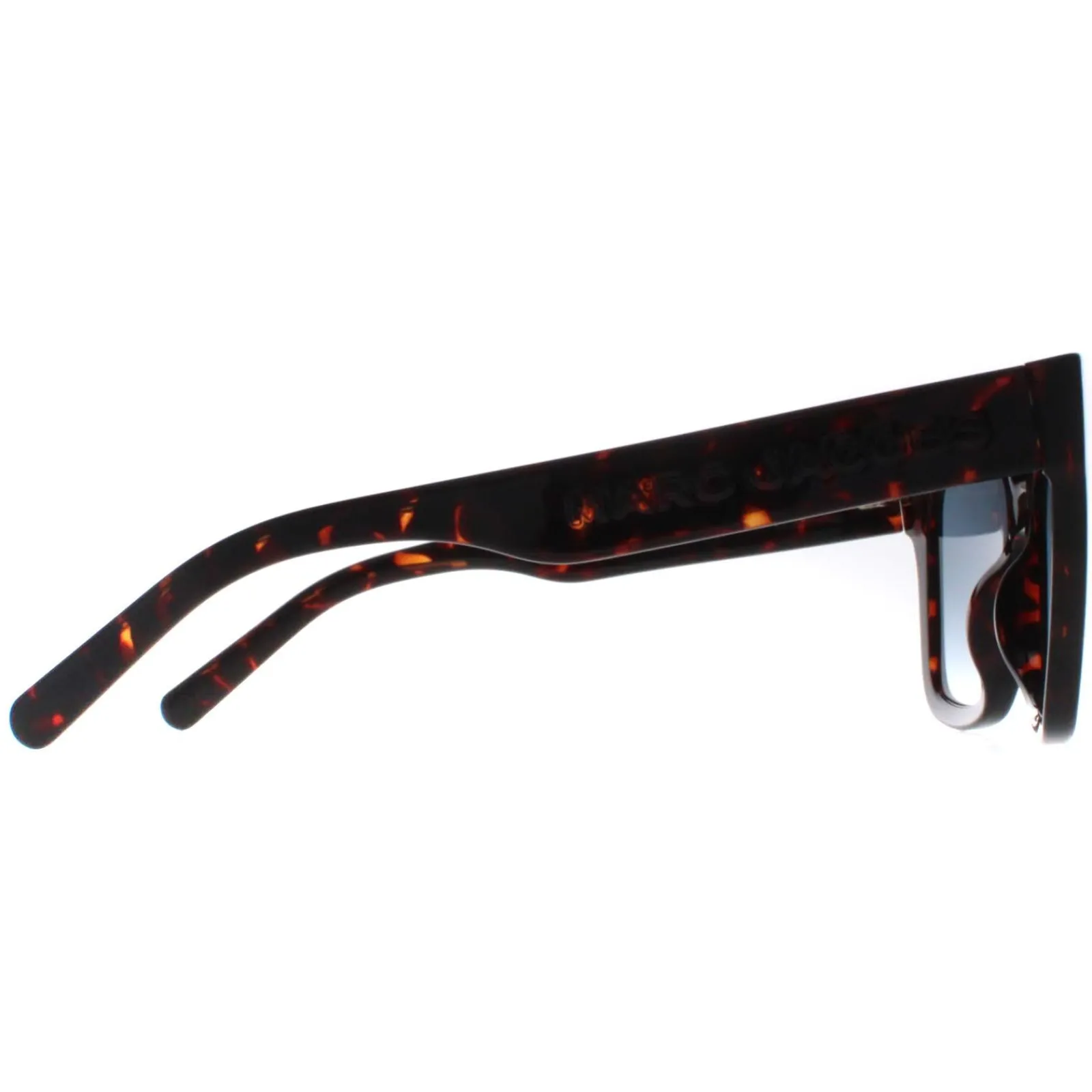Marc Jacobs Square^Sunglasses MARC 658/S 086 08 Shiny Dark Havana Blue Gradie
