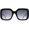Marc Jacobs Square^Sunglasses MARC 647/S 80S 9O Black and White Grey Gradient