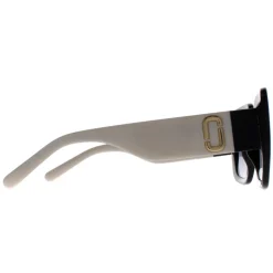 Marc Jacobs Square^Sunglasses MARC 647/S 80S 9O Black and White Grey Gradient