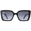 Marc Jacobs Square^Sunglasses MARC 733/S 807 9O Shiny Black Dark Grey Gradien