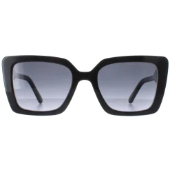Marc Jacobs Square^Sunglasses MARC 733/S 807 9O Shiny Black Dark Grey Gradien