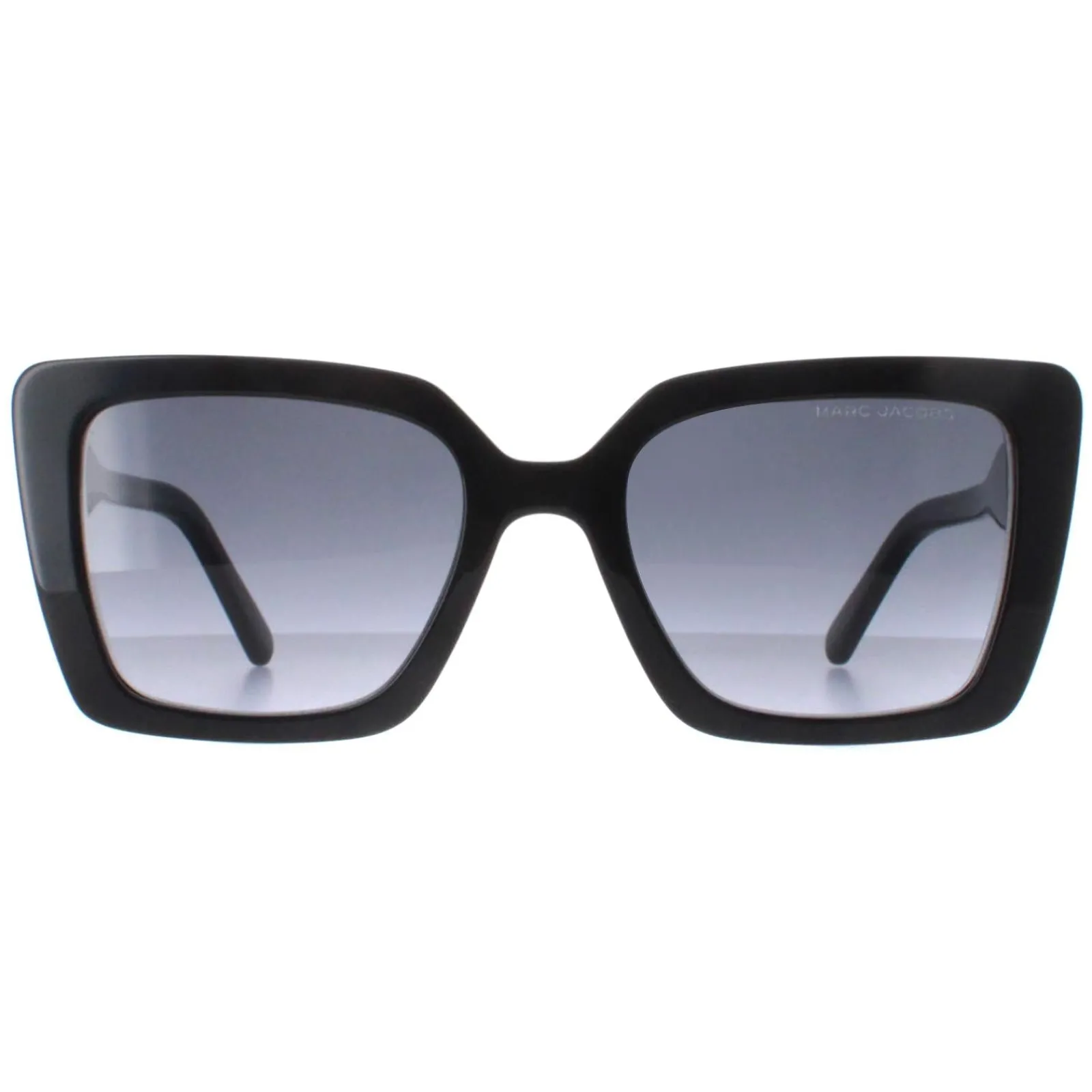 Marc Jacobs Square^Sunglasses MARC 733/S 807 9O Shiny Black Dark Grey Gradien