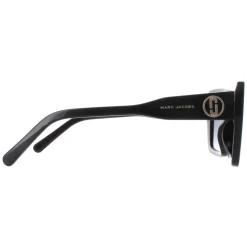 Marc Jacobs Square^Sunglasses MARC 733/S 807 9O Shiny Black Dark Grey Gradien