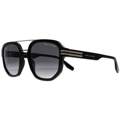 Marc Jacobs Aviator^Sunglasses MARC 588/S 807 9O Black Gold Dark Grey Gradient