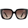 Marc Jacobs Rectangle^Sunglasses MARC 687/S 807 HA Black Brown Gradient