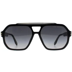 Marc Jacobs Aviator^Sunglasses MARC 753/S 807 9O Black Dark Grey Gradient