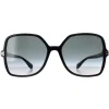 Marc Jacobs Square^Sunglasses MJ 1105/S 807 9O Shiny Black Dark Grey Gradient