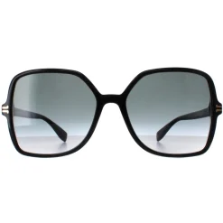 Marc Jacobs Square^Sunglasses MJ 1105/S 807 9O Shiny Black Dark Grey Gradient