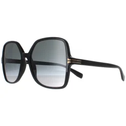 Marc Jacobs Square^Sunglasses MJ 1105/S 807 9O Shiny Black Dark Grey Gradient