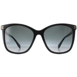Marc Jacobs Butterfly^Sunglasses MJ 1106/S 807 9O Shiny Black Dark Grey Gradient