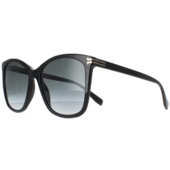 Marc Jacobs Butterfly^Sunglasses MJ 1106/S 807 9O Shiny Black Dark Grey Gradient