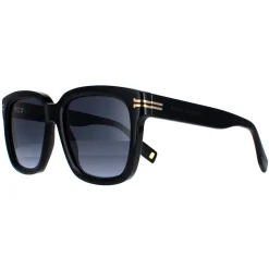 Marc Jacobs Square^Sunglasses 1035/S RHL/9O Black and Gold Grey Gradient