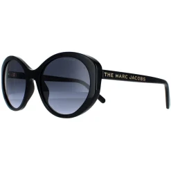 Marc Jacobs Oval^Sunglasses 520/S 807/9O Black Dark Grey Gradient