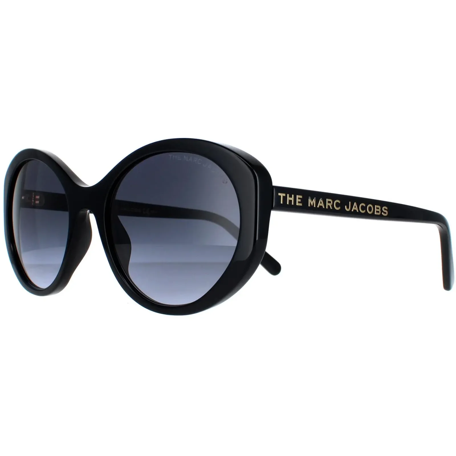 Marc Jacobs Oval^Sunglasses 520/S 807/9O Black Dark Grey Gradient