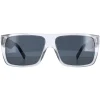 Marc Jacobs Rectangle^Sunglasses 096/S R6S/IR Transparent Grey and Black Grey