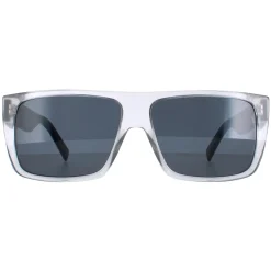 Marc Jacobs Rectangle^Sunglasses 096/S R6S/IR Transparent Grey and Black Grey