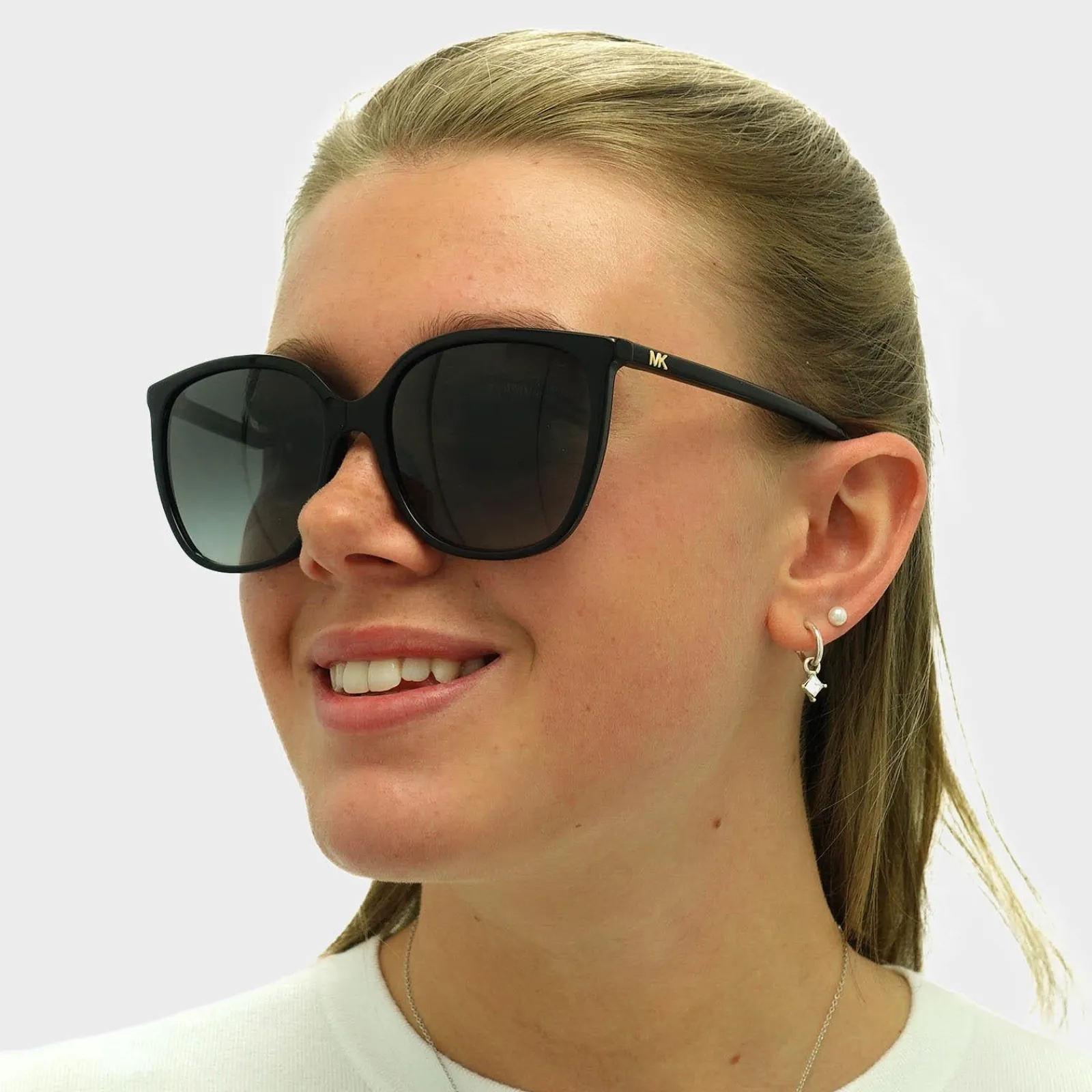 Michael Kors Square^Sunglasses Anaheim MK2137U 30058G Black Dark Grey Gradien