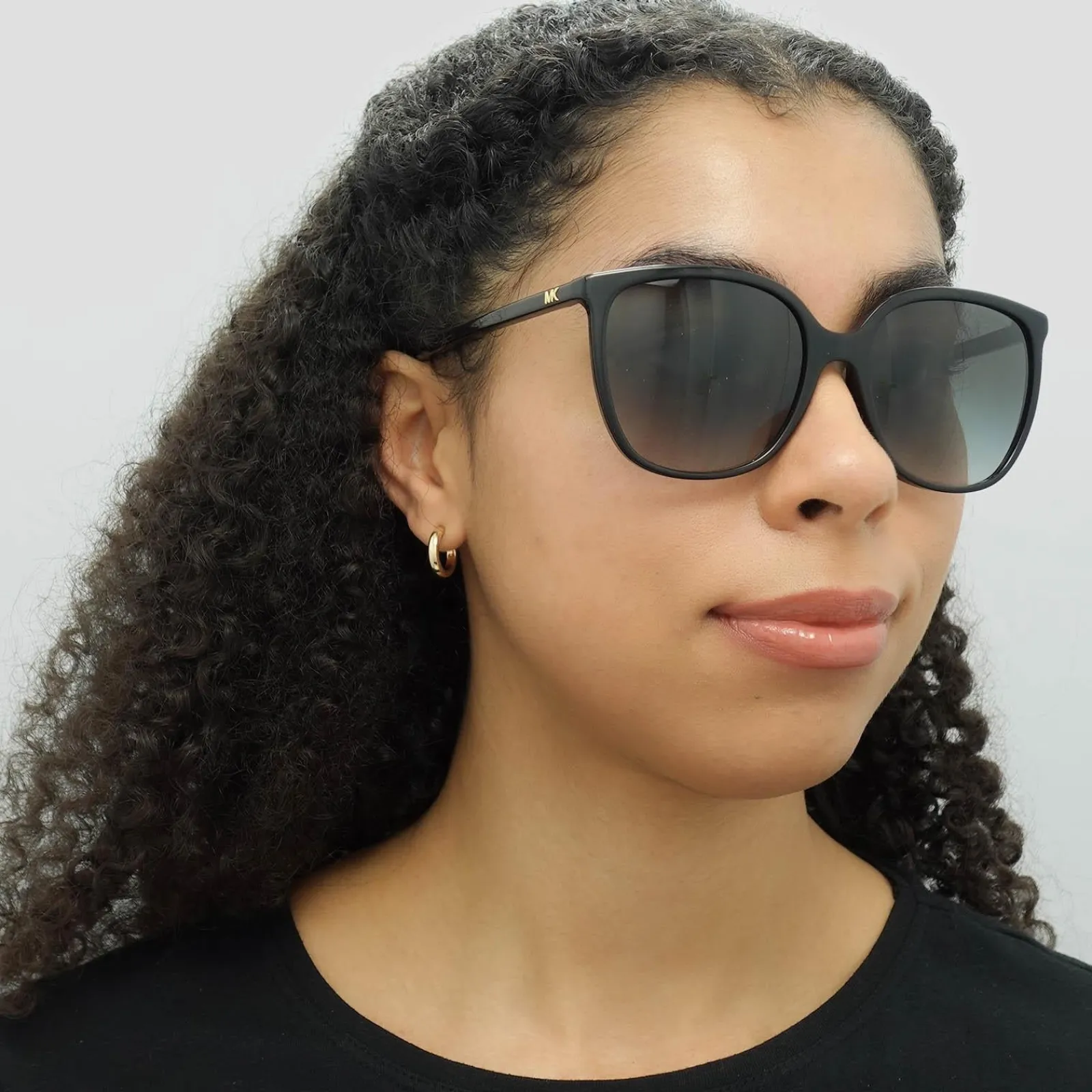 Michael Kors Square^Sunglasses Anaheim MK2137U 30058G Black Dark Grey Gradien