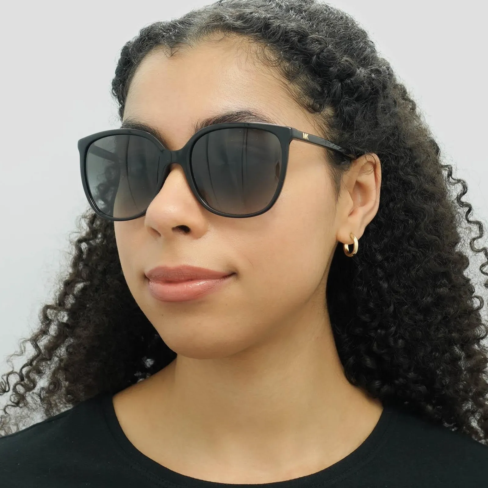 Michael Kors Square^Sunglasses Anaheim MK2137U 30058G Black Dark Grey Gradien