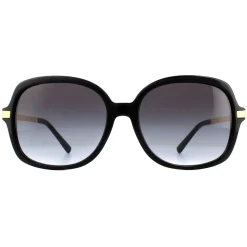 Michael Kors Square^Sunglasses Adrianna II 2024 316011 Black Gold Light Grey