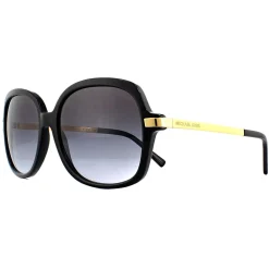 Michael Kors Square^Sunglasses Adrianna II 2024 316011 Black Gold Light Grey