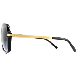 Michael Kors Square^Sunglasses Adrianna II 2024 316011 Black Gold Light Grey