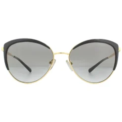 Michael Kors Cat-Eye^Sunglasses Biscayne MK1046 110011 Light Gold Black Dark G